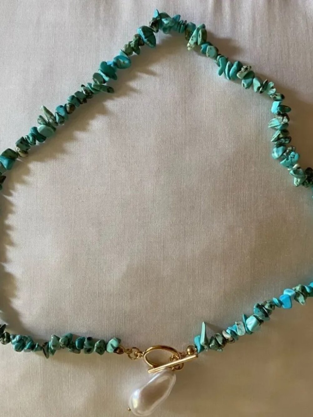 BohemianpearlnecklaceM37 - Picture 3 of 3